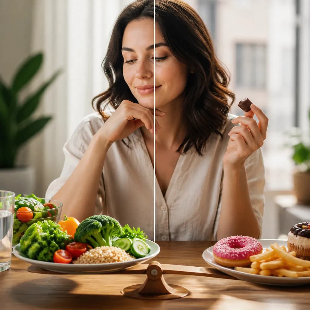 การกินอย่างมีสติ vs. การควบคุมอาหารอย่างเคร่งครัด: การหาสมดุลเพื่อสุขภาพที่ดีขึ้น
